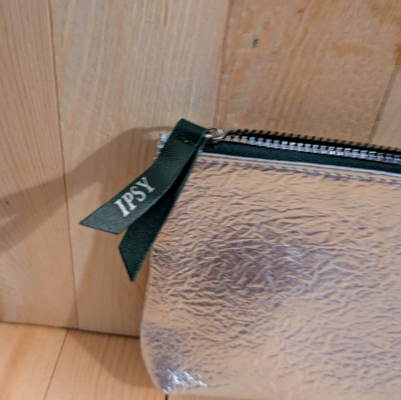 Ipsy Silver Cosmetic Bag - Picture 3 of 5